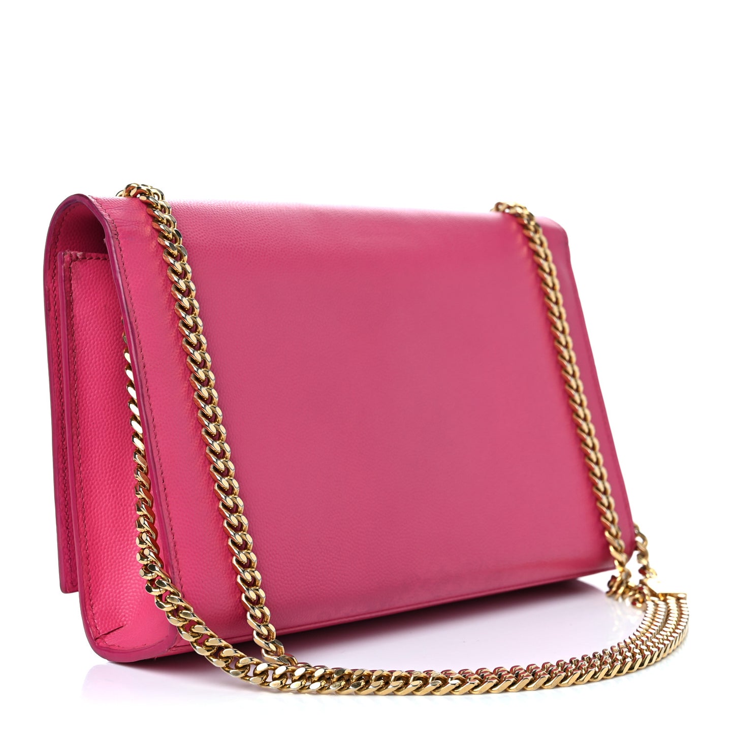Grain De Poudre Medium Classic Monogram Kate Satchel Lipstick Fuchsia