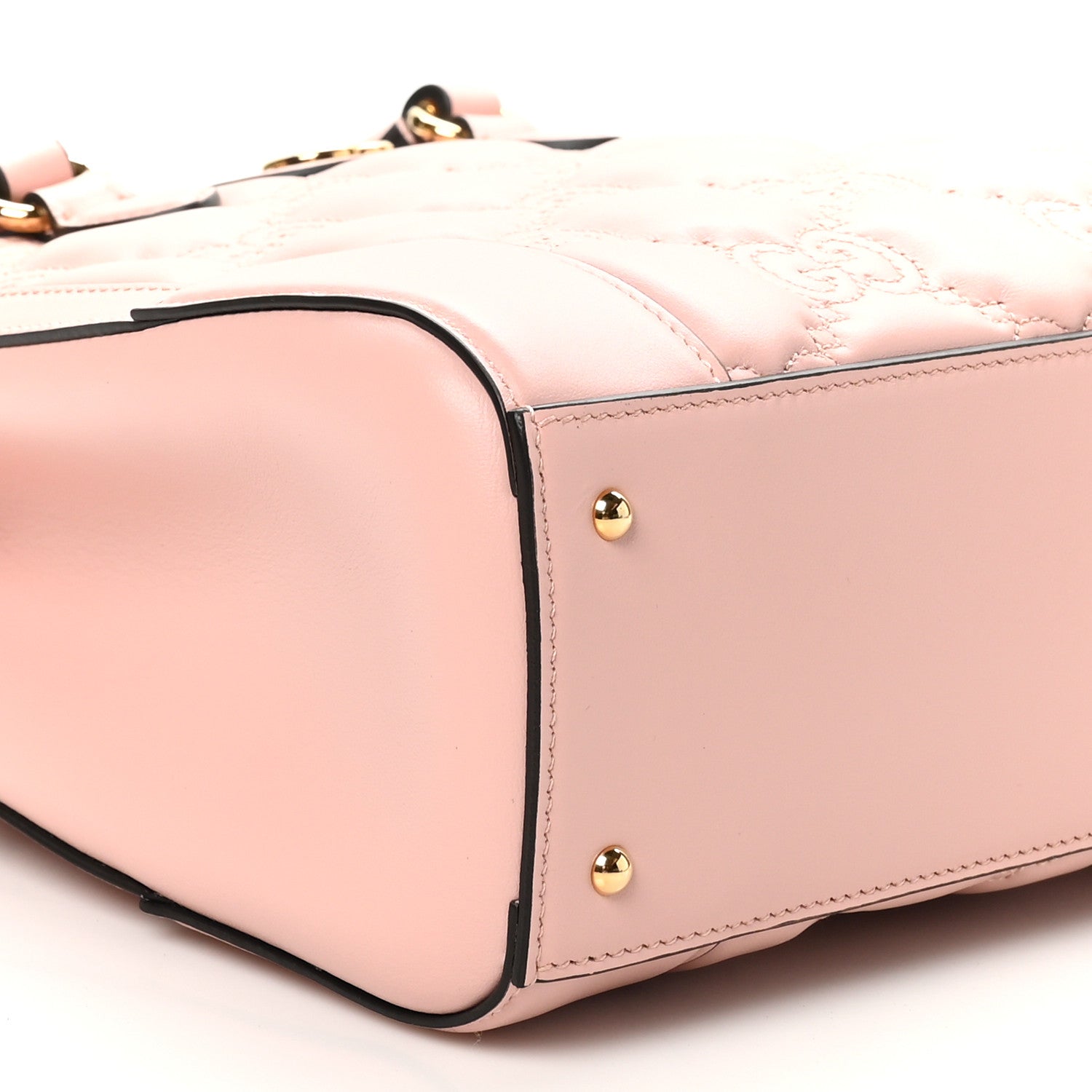 Gucci Calfskin GG Matelasse Mini Top Handle Bag Perfect Pink 9 of 11