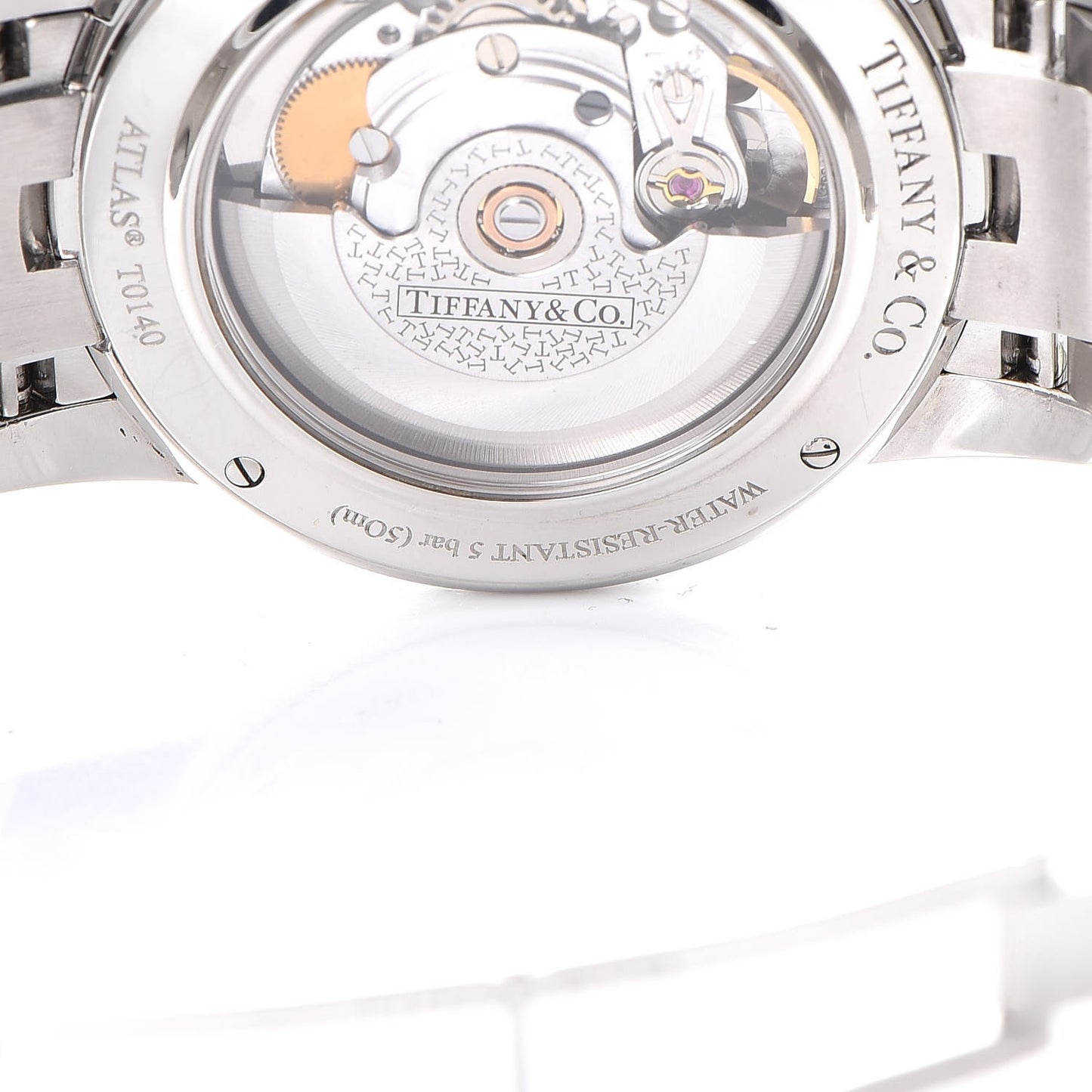 Stainless Steel Diamond Bezel 37mm Atlas 3-Hand Automatic Watch