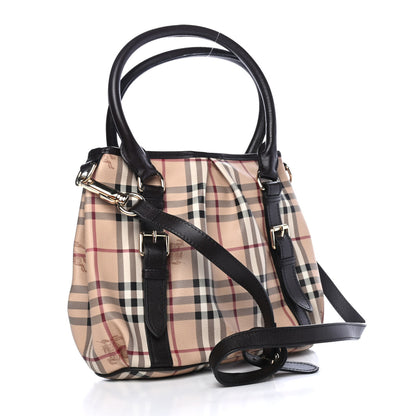 Burberry Haymarket Check Small Northfield Tote Chocolate 2 of 4