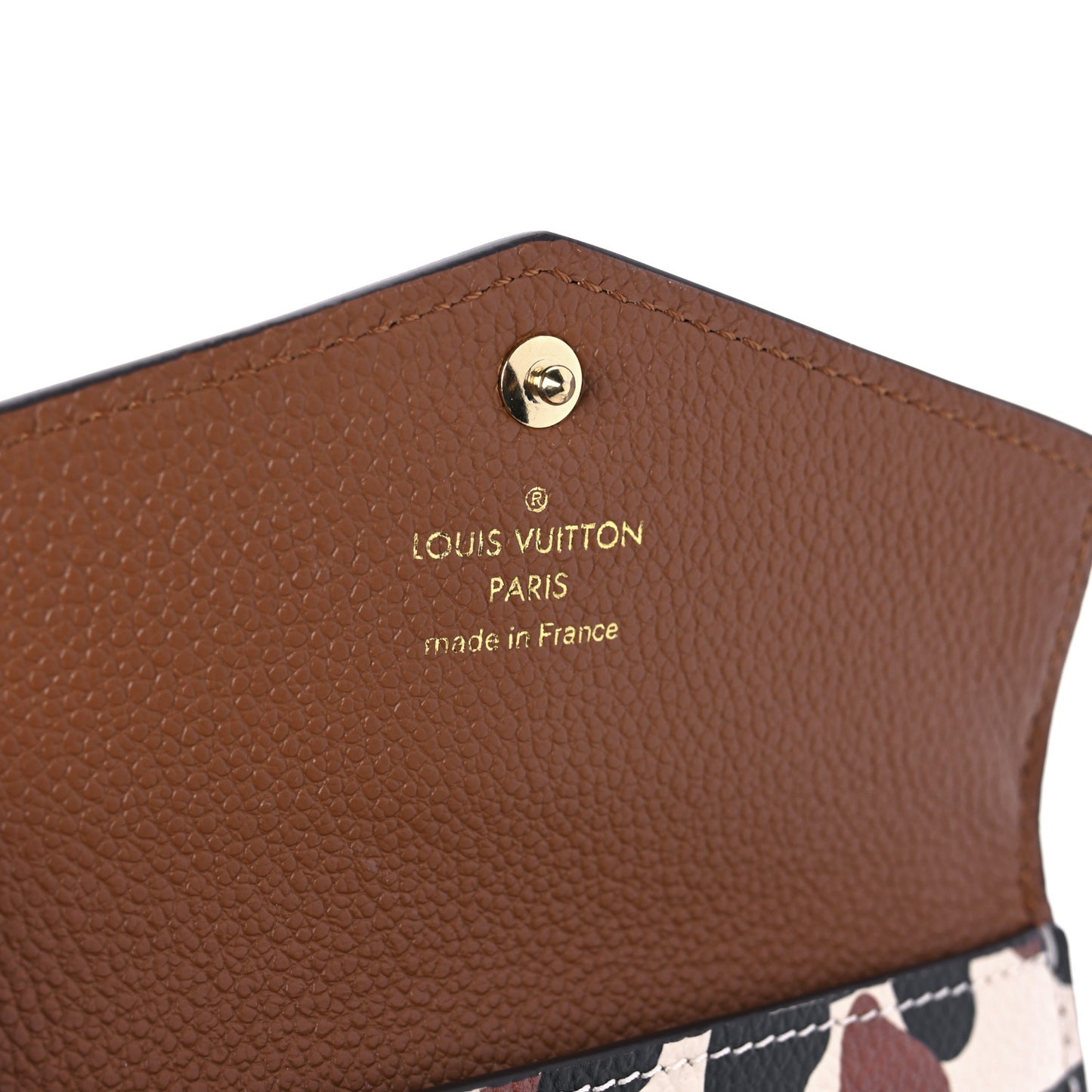 Empreinte Monogram Giant Wild At Heart Key Pouch Caramel