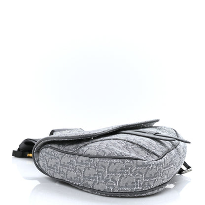 Christian Dior Oblique Mens Saddle Bag Grey 3 of 7