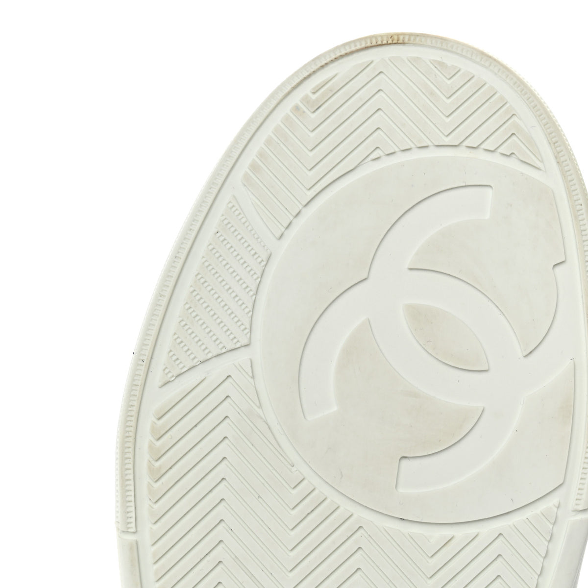 Suede Calfskin Womens CC Logo Sneakers 38 Navy