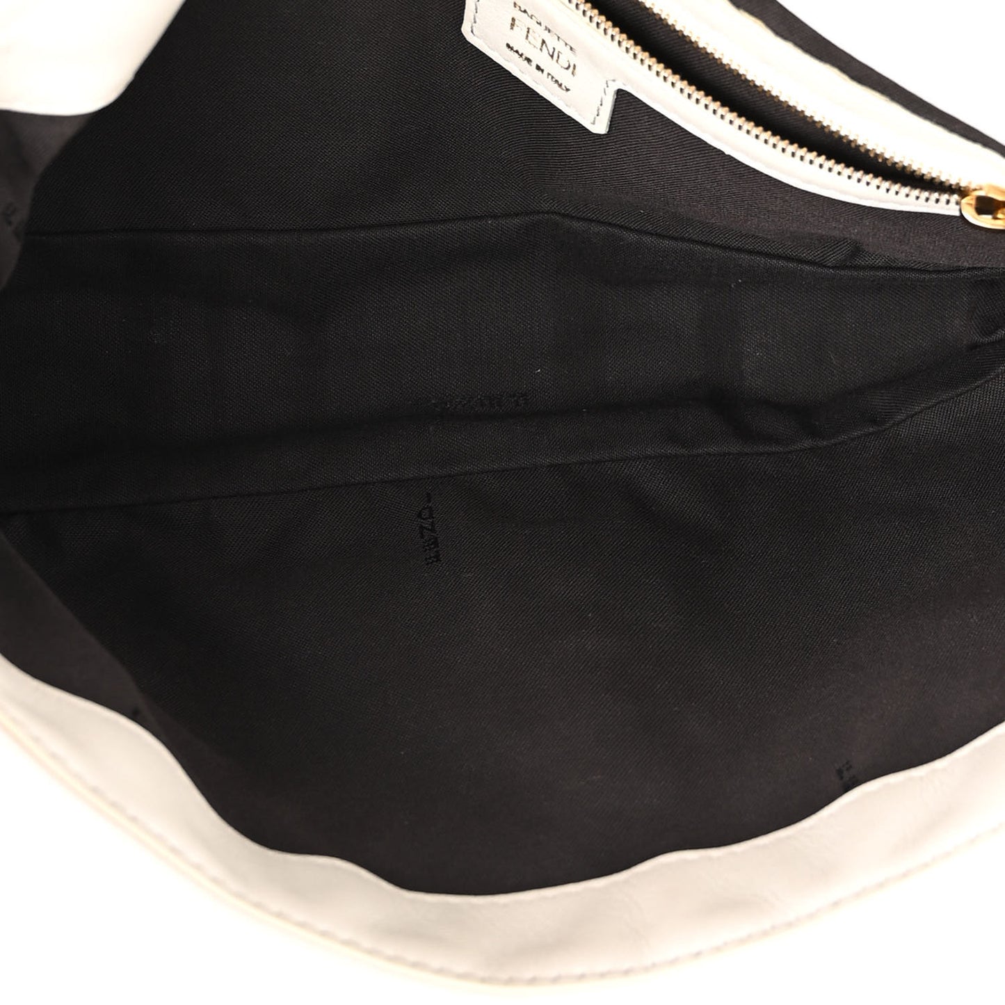 Nappa FF 1974 Embossed Baguette White