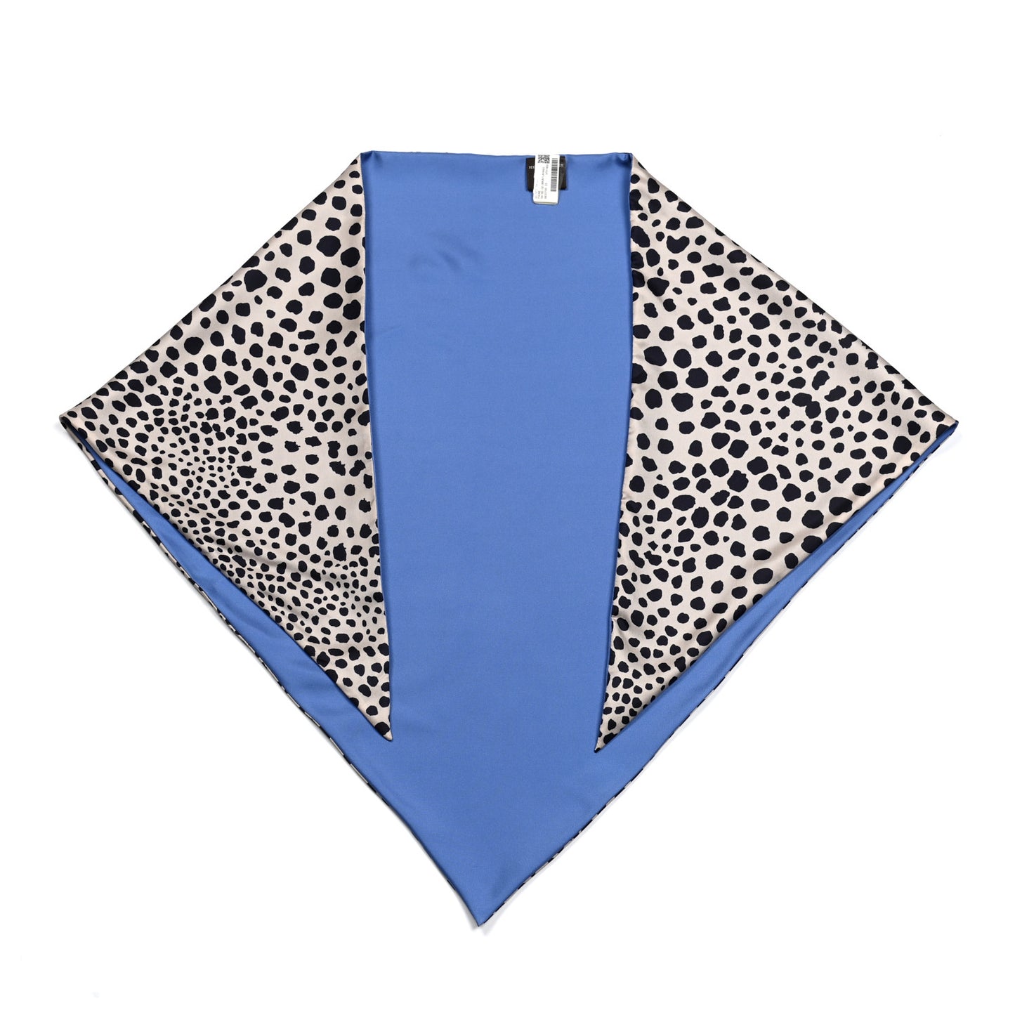 Silk Faune Giant Pointe Triangle Scarf Beige Brun Lavande