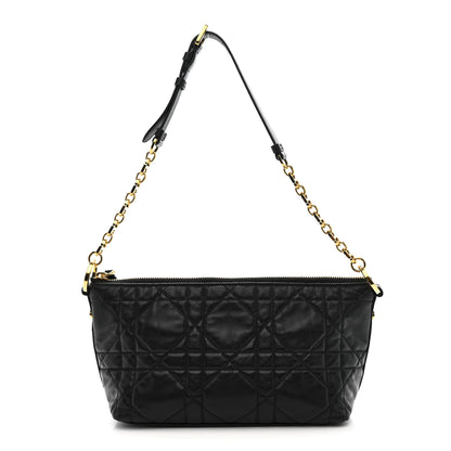 Christian Dior Lambskin Macrocannage DiorStar Hobo Bag Black 1 of 11