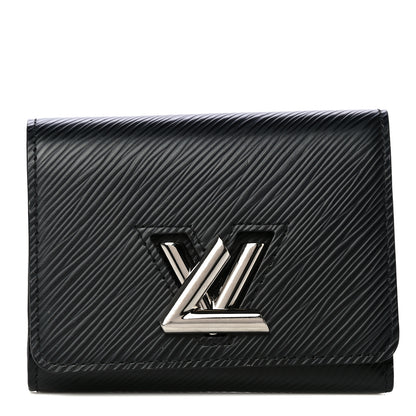 Louis Vuitton Epi Twist Compact Wallet Black 1 of 12