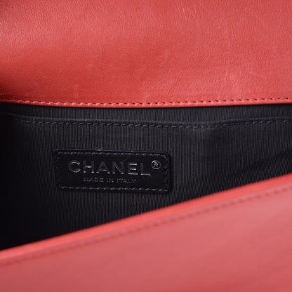 Chanel Calfskin Quilted Medium Boy Flap Red 6 of 12