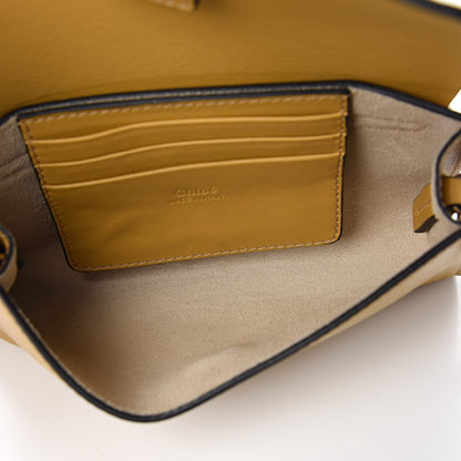 Chloe Suede Calfskin Mini Faye Shoulder Bag Dusty Yellow 5 of 10