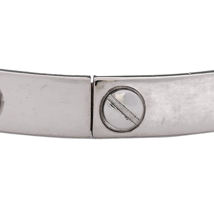Cartier 18K White Gold LOVE Bracelet 17 7 of 10
