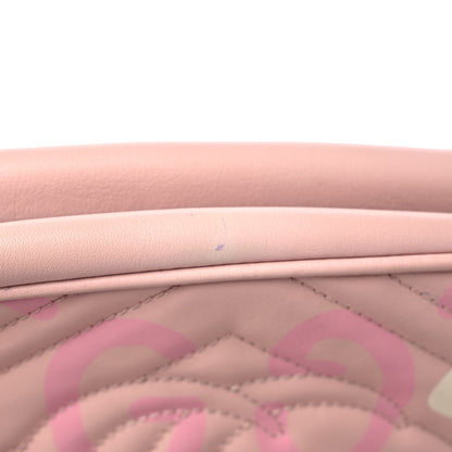Gucci Calfskin Matelasse GucciGhost Small GG Marmont Chain Shoulder Bag Perfect Pink Rosa Ivory 12 of 12