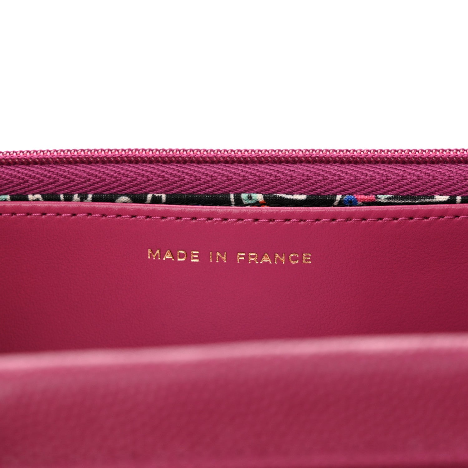 Chanel Caviar Quilted Chain CC Quilted Wallet On Chain WOC Fuchsia 7 of 12