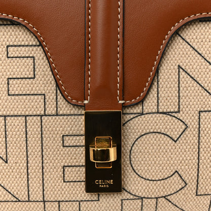 Celine Canvas Smooth Calfskin Teen 16 Crossbody Bag Natural Tan 11 of 13