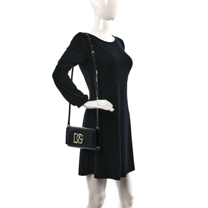 Dolce & Gabbana Patent Calfskin Clutch Black 2 of 8
