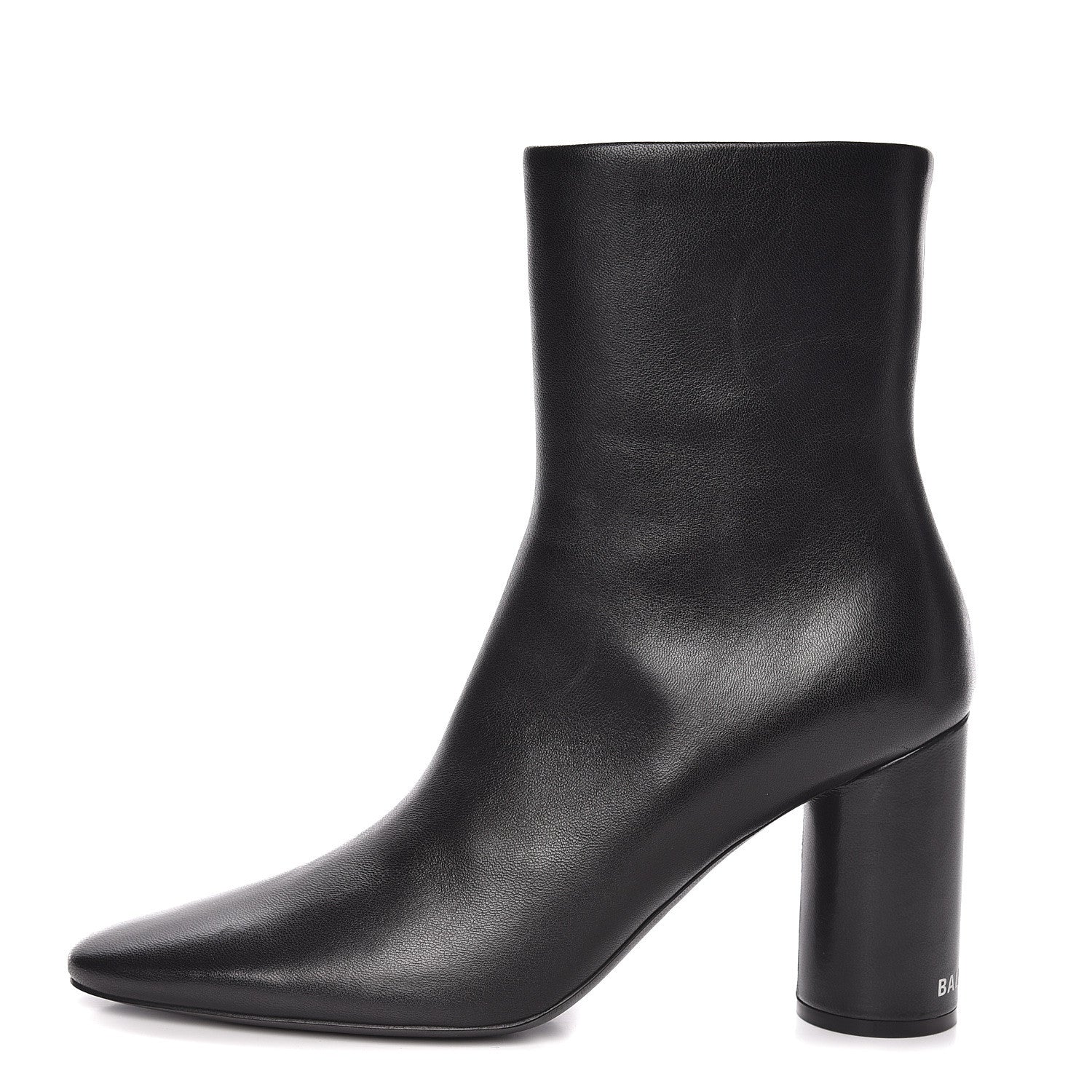 Balenciaga Shiny Sheepskin 20mm Oval Booties 37 Black 1 of 13