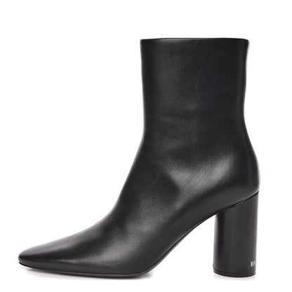 Balenciaga Shiny Sheepskin 20mm Oval Booties 37 Black 1 of 13