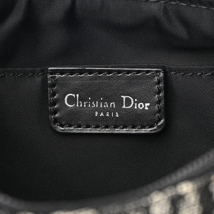 Christian Dior Monogram Shoulder Bag Pochette Black 9 of 10