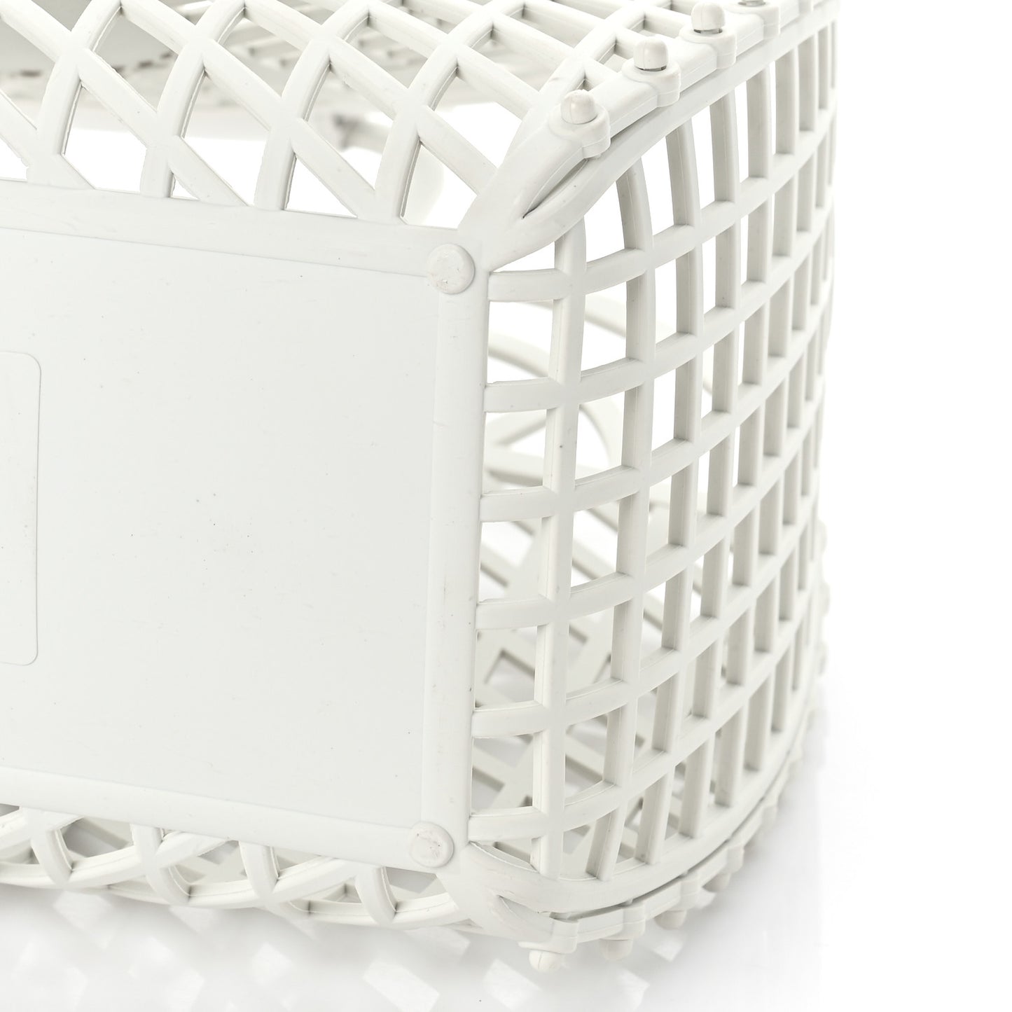 Recycled Plastic Vitello Liberty Matte Medium Fendi Basket White Ice