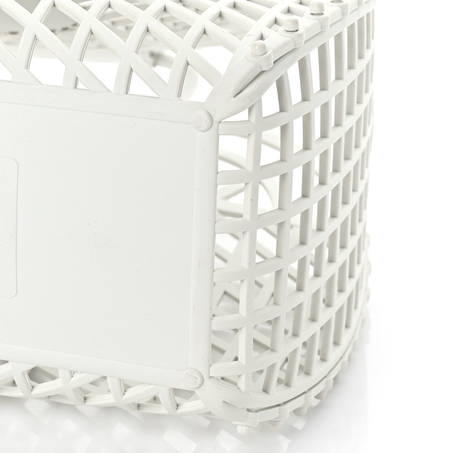 Fendi Recycled Plastic Vitello Liberty Matte Medium Fendi Basket White Ice 9 of 11