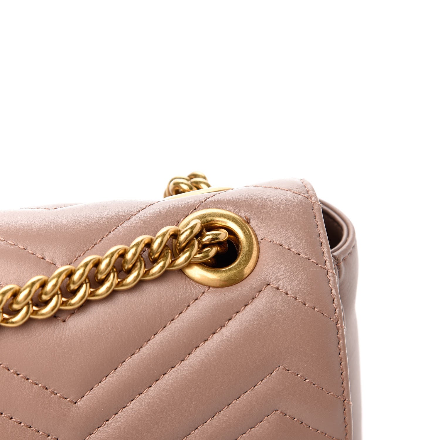Gucci Calfskin Matelasse Medium GG Marmont Shoulder Bag Porcelain Rose 9 of 12