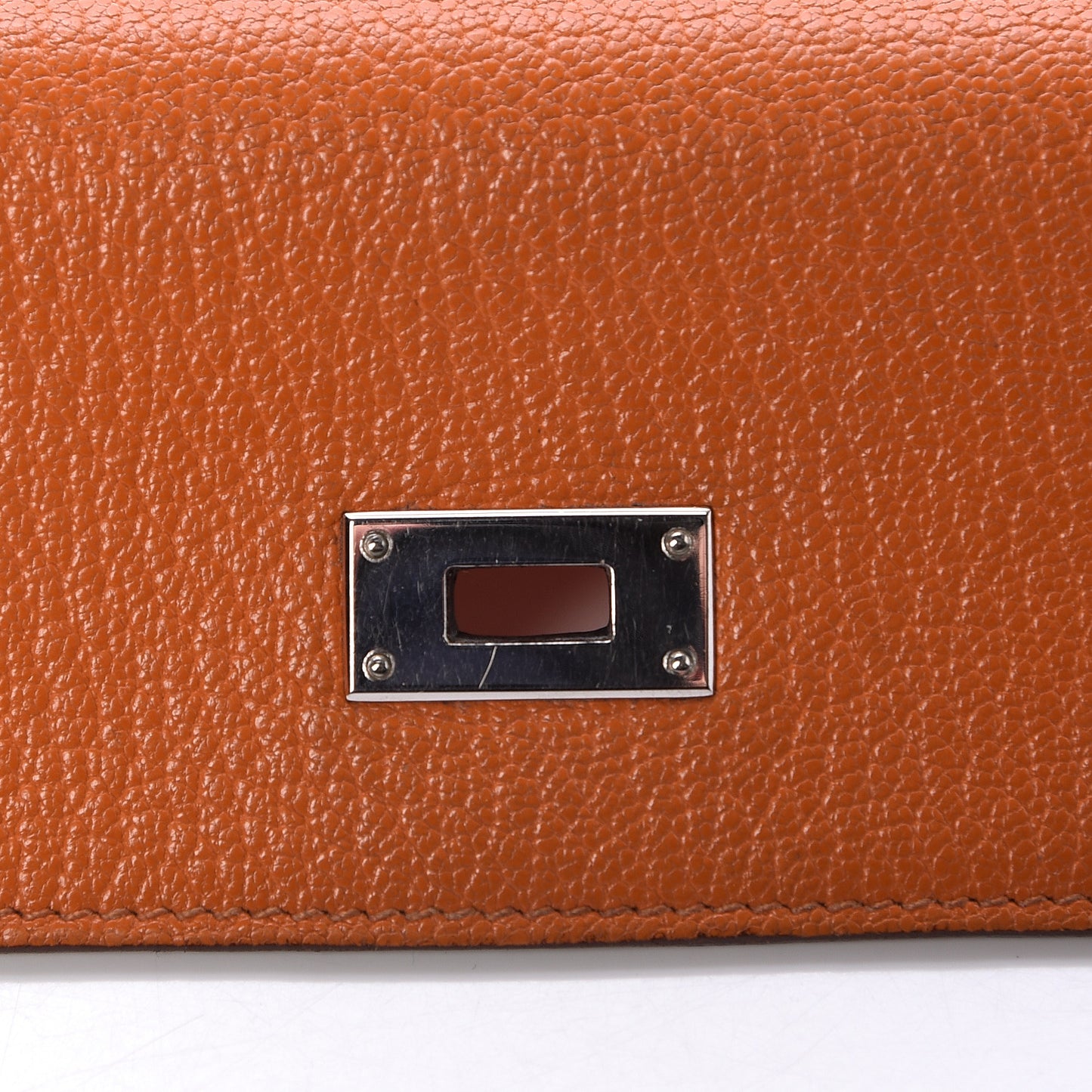 Chevre Mysore Kelly Longue Wallet Orange