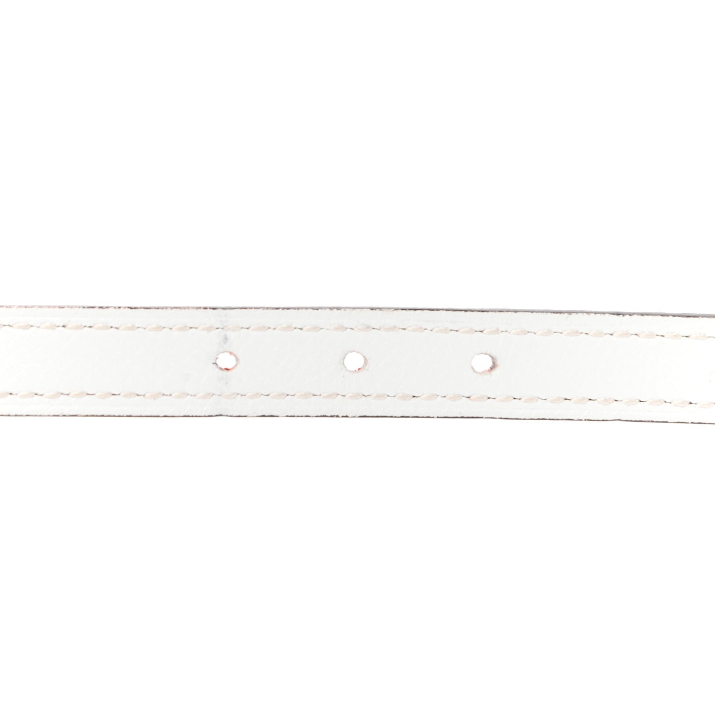 Swift Epsom 13mm Belt Strap 80 Capucine White