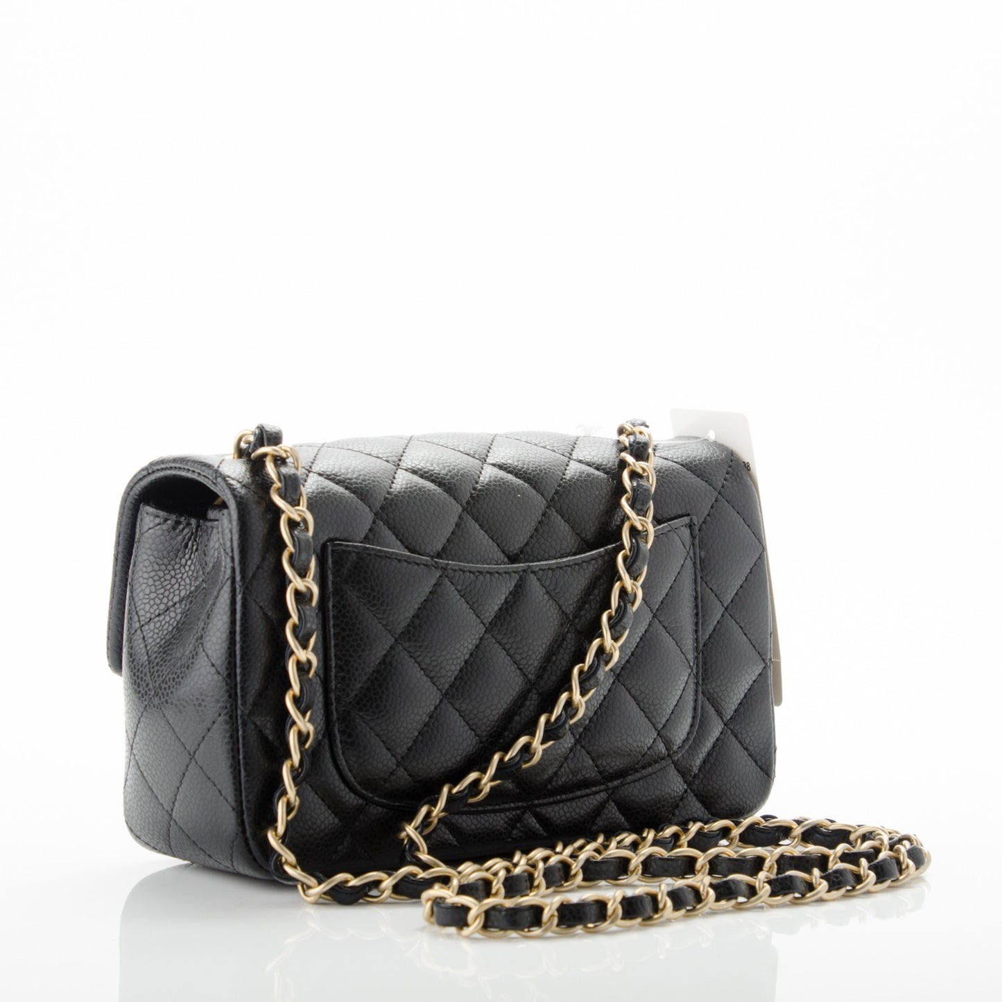 Caviar Quilted Mini Rectangular Flap Black