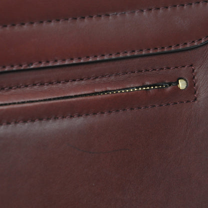 Celine Smooth Calfskin Suede Medium Trapeze Burgundy 9 of 9