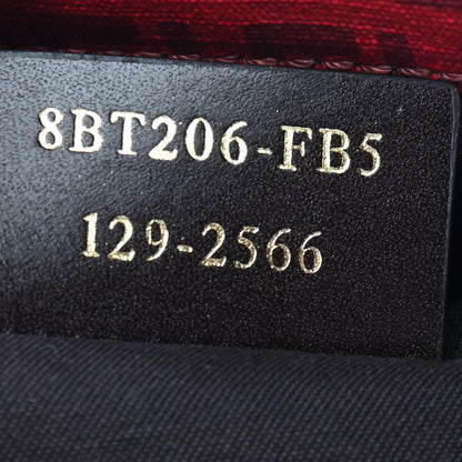 Fendi Zucchino Spalmati Vitello Messenger Bag Bordeaux Rubino 6 of 9