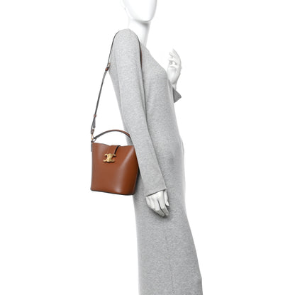 Celine Smooth Calfskin Triomphe Small Louise Bag Tan 2 of 12
