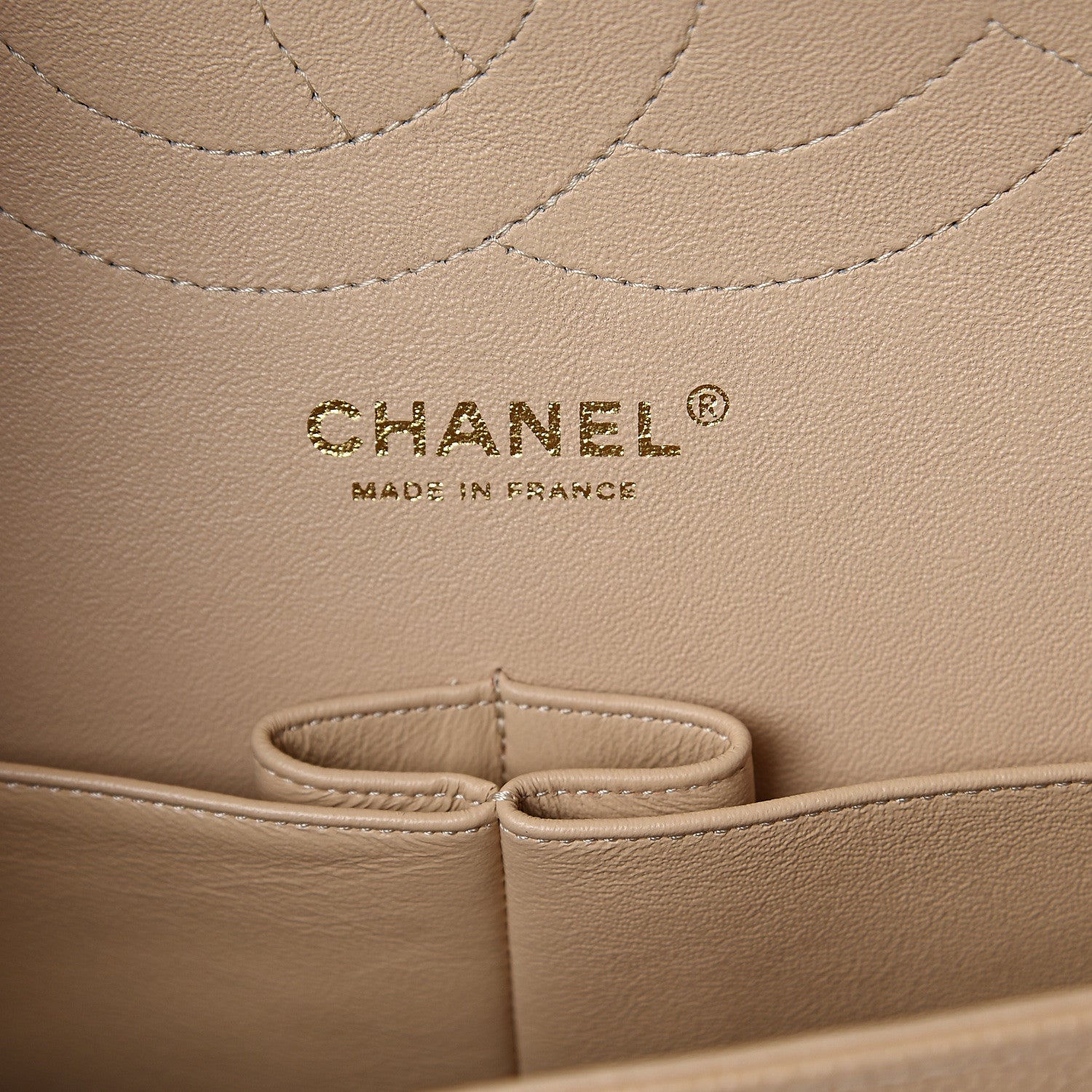 Chanel Caviar Quilted Jumbo Double Flap Beige Clair 5 of 9