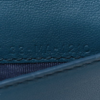 Christian Dior Lambskin Cannage Small Lady Dior Flap Card Holder Deep Ocean 8 of 9