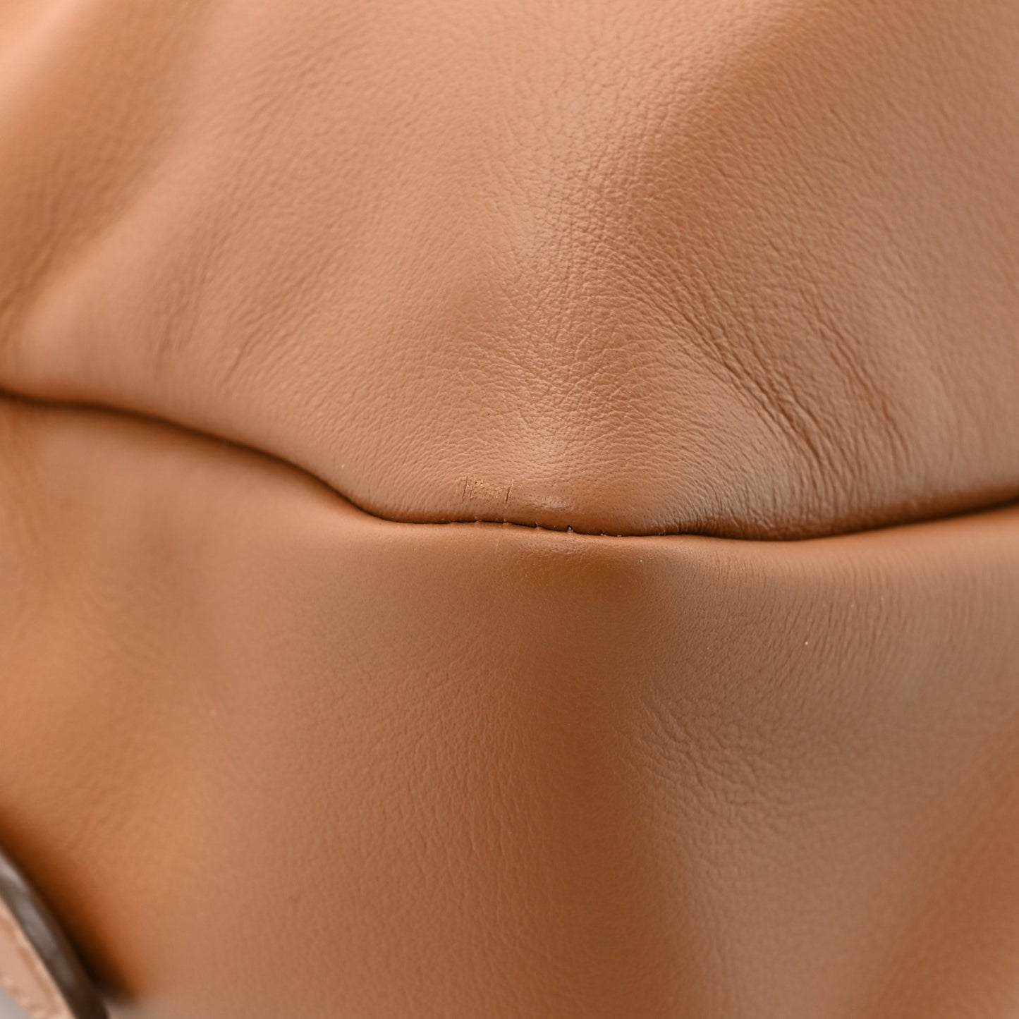 Soft Calfskin Large Aimée Shoulder Bag Caramel