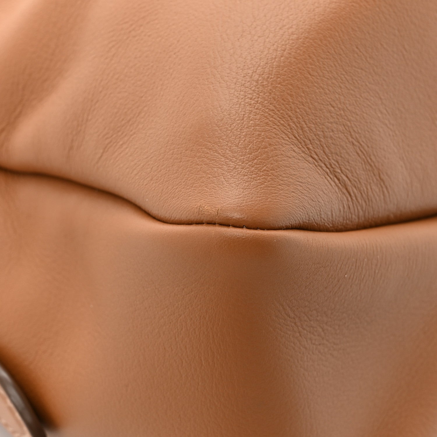 Prada Soft Calfskin Large Aimée Shoulder Bag Caramel 11 of 13