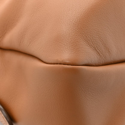 Prada Soft Calfskin Large Aimée Shoulder Bag Caramel 11 of 13