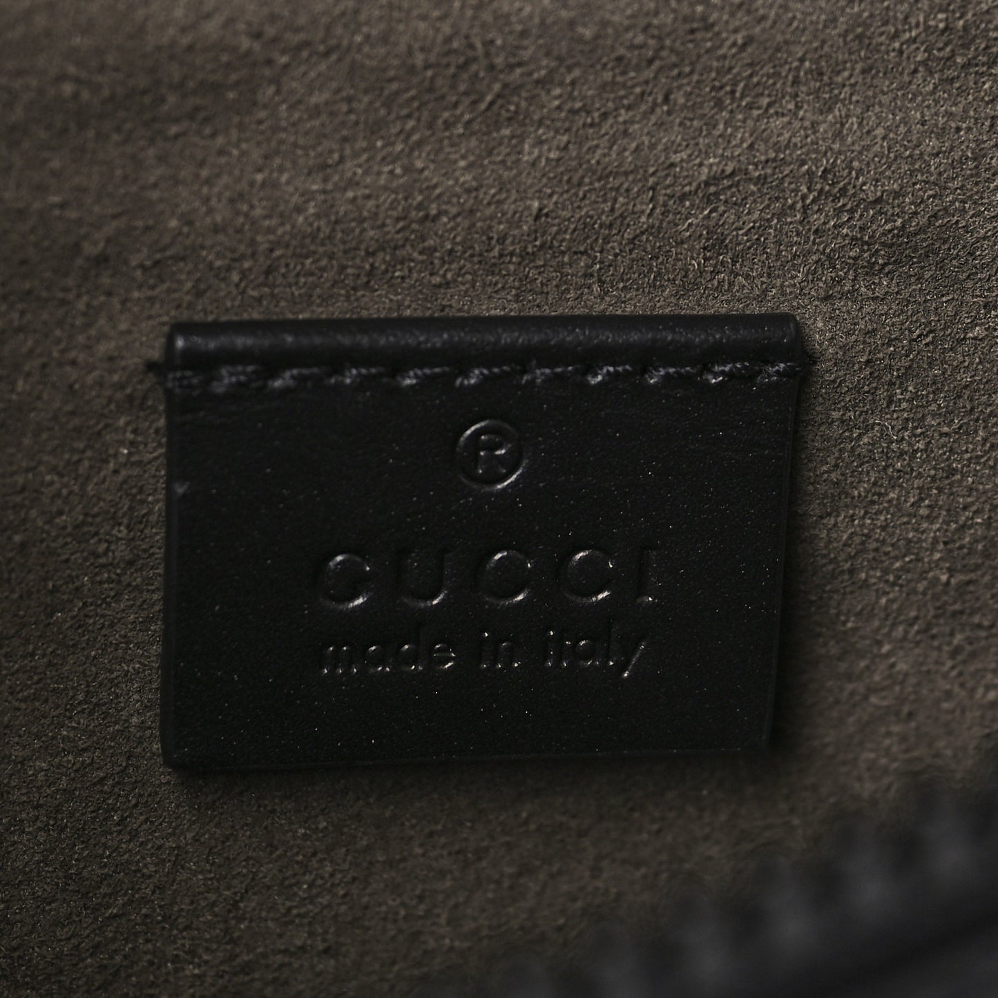 GG Supreme Monogram Belt Bag Black