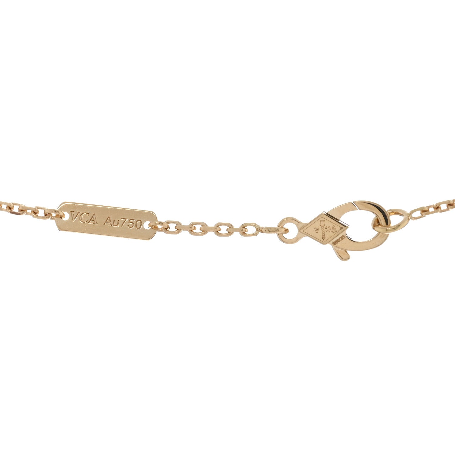 Van Cleef & Arpels 18K Yellow Gold Vintage Alhambra Pendant Necklace 4 of 4