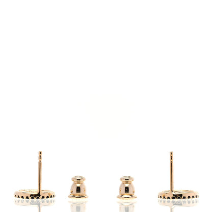 Fendi Metal Zircon Crystal F is Fendi Earrings Black Gold 3 of 6
