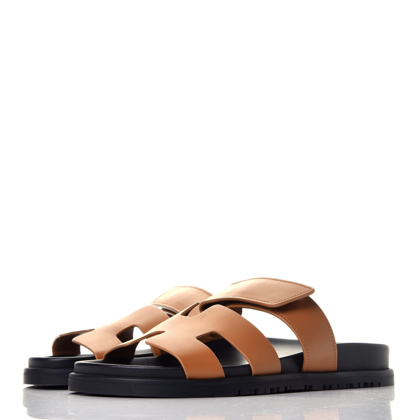 Calfskin Womens Chypre Sandals 37.5 Gold