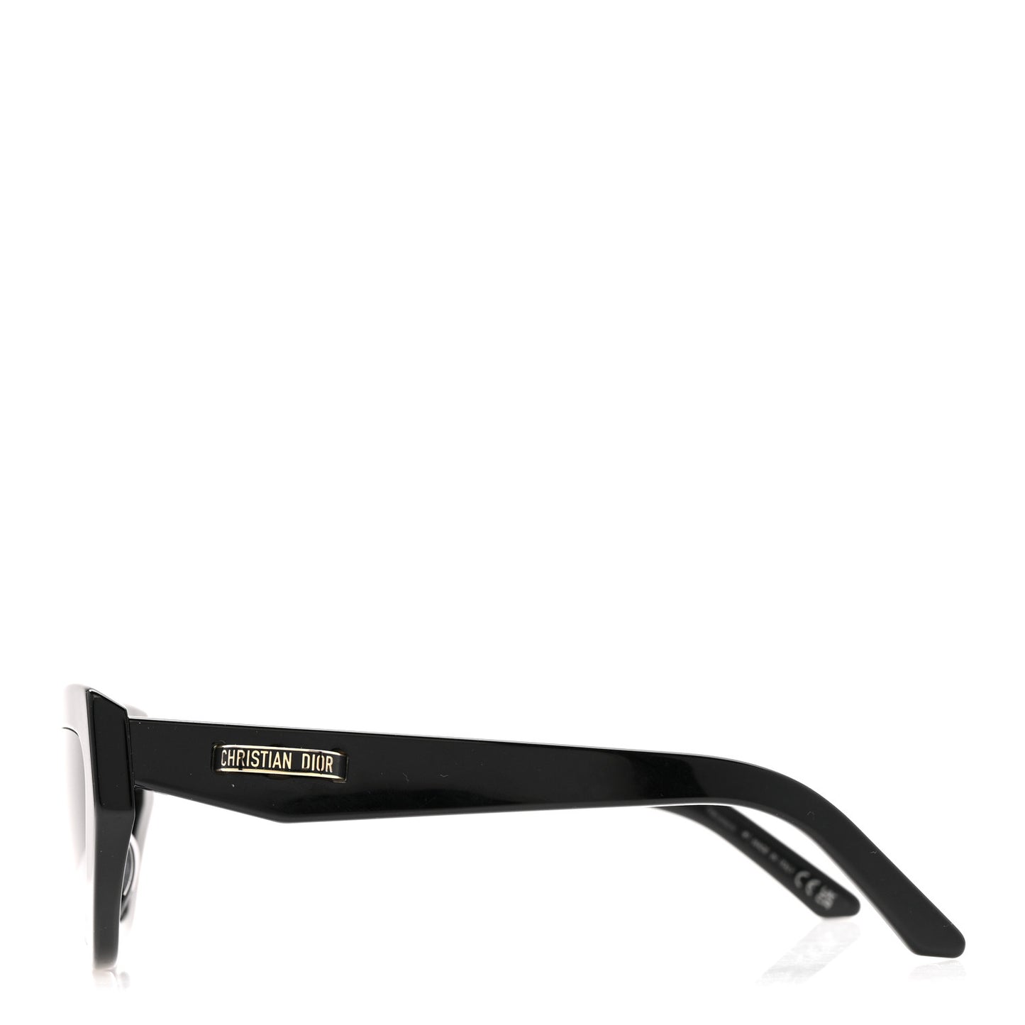 Acetate CDior B6I Cat Eye Sunglasses Black