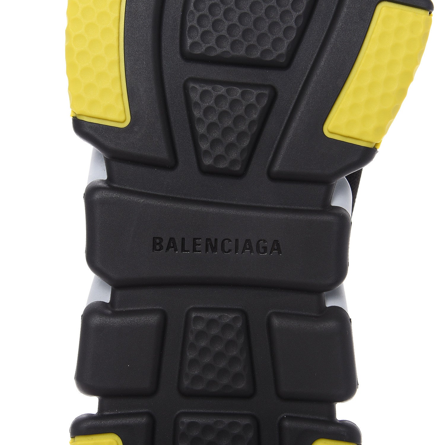 Balenciaga Neoprene Knit BB Mens Speed Sneakers 45 Black Grey Yellow 6 of 8
