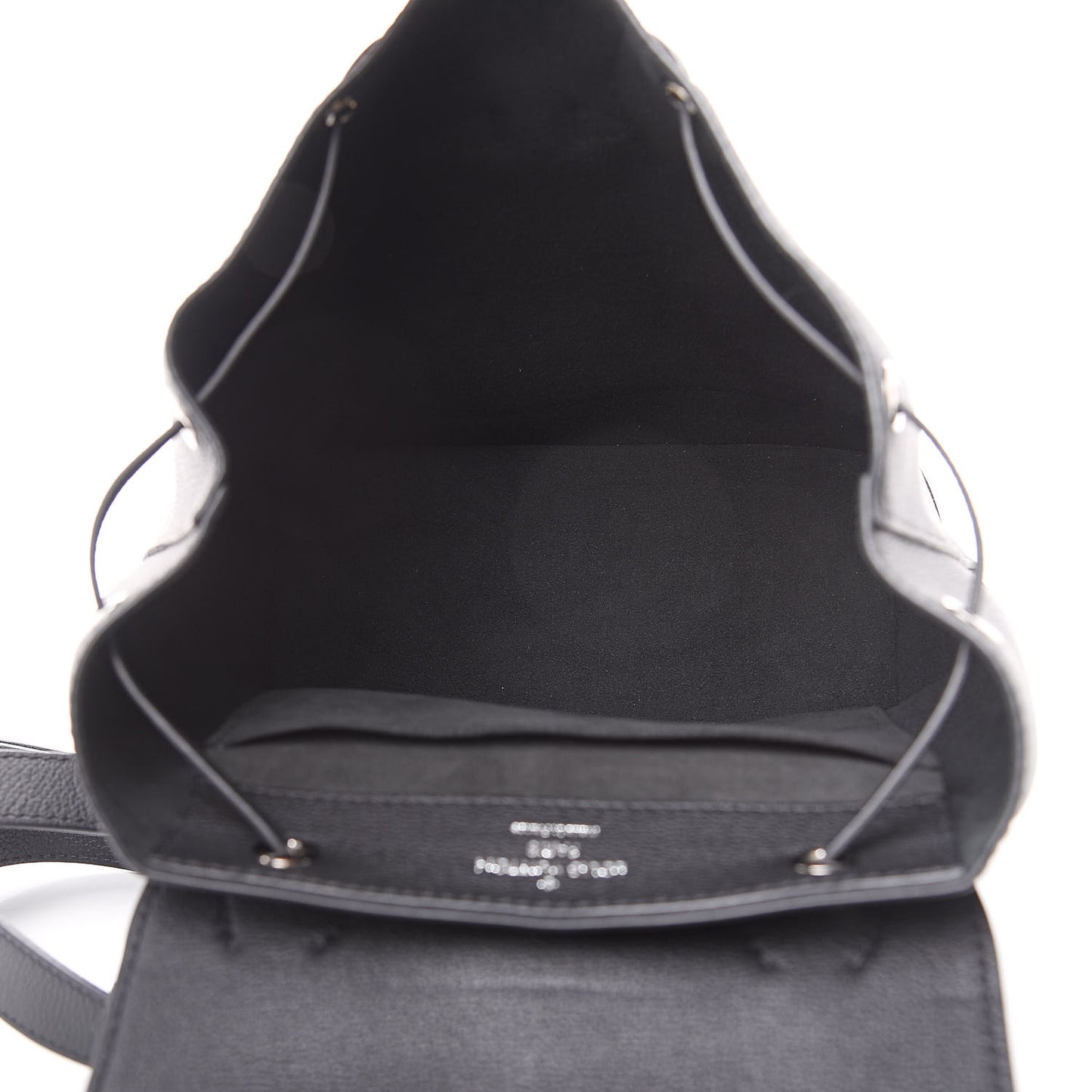 Calfskin Lockme Backpack Black