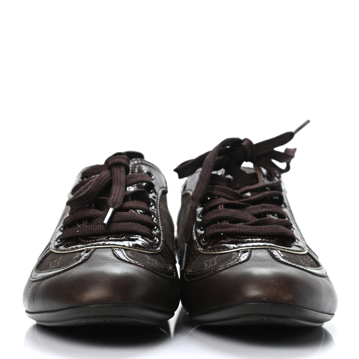 Louis Vuitton Patent Monogram Globe Trotter Sneakers 37 2 of 6