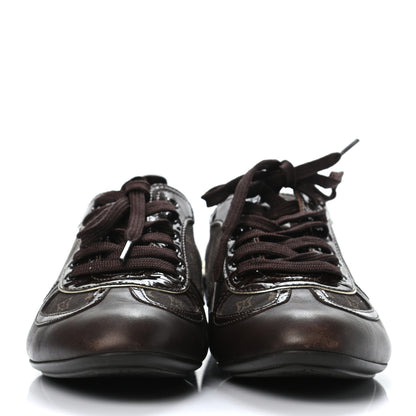 Louis Vuitton Patent Monogram Globe Trotter Sneakers 37 2 of 6