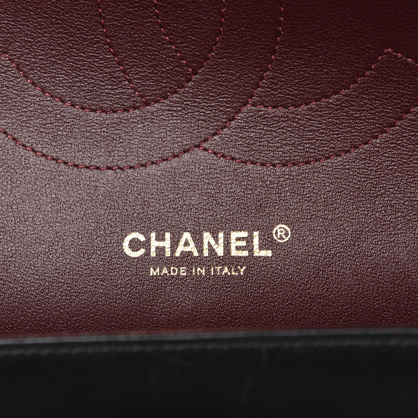 Lambskin Quilted Jumbo Double Flap Black