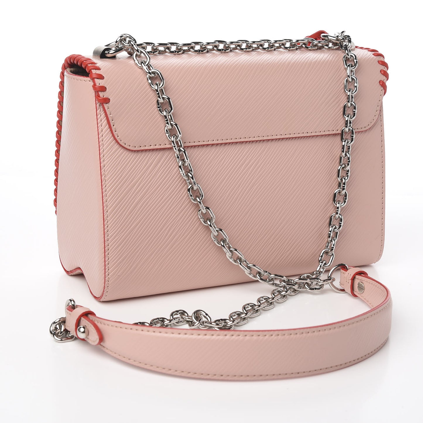 Epi Flower Twist Shoulder Bag MM Rose Ballerine