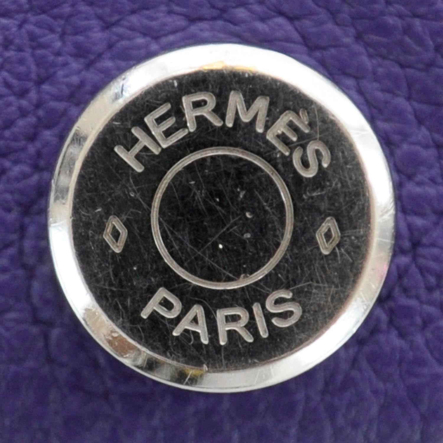 Hermes Togo Dogon Combined Wallet Iris 6 of 10