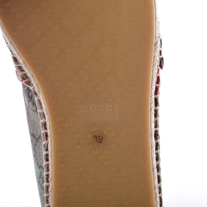 Gucci GG Supreme Monogram Tian Womens Espadrilles 39 Beige Multicolor Red 6 of 9