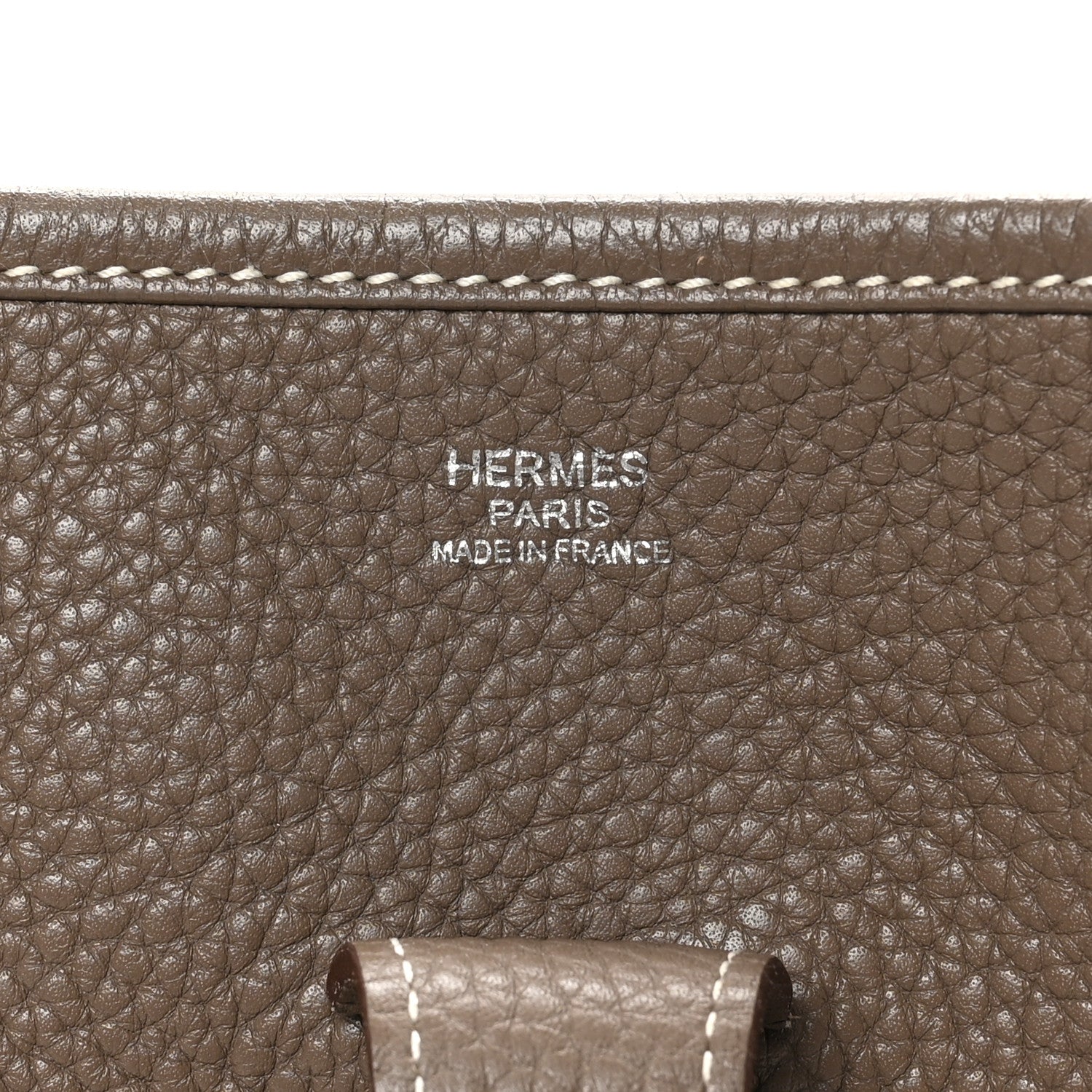 Hermes Taurillon Clemence Evelyne III GM Etoupe 6 of 10