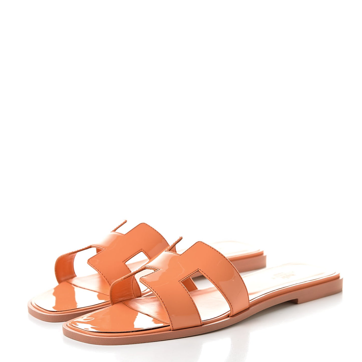 Patent Oran Sandals 40 Orange Melon